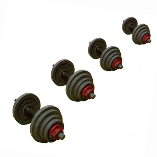 ดัมเบลแผ่นเหล็ก คานสั้น แบบถอดได้