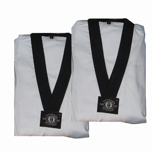 ชุดเทควันโด้ คอดำ