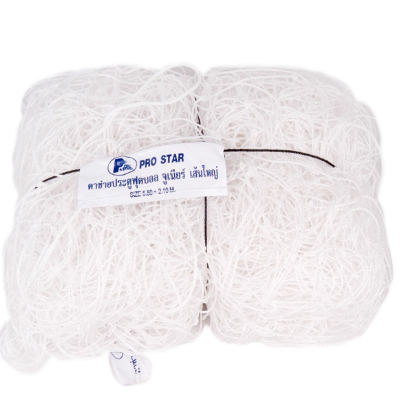 ตาข่ายฟุตบอลจูเนียร์ ไนล่อนเส้นเล็ก PRO STAR รุ่น NFB-414