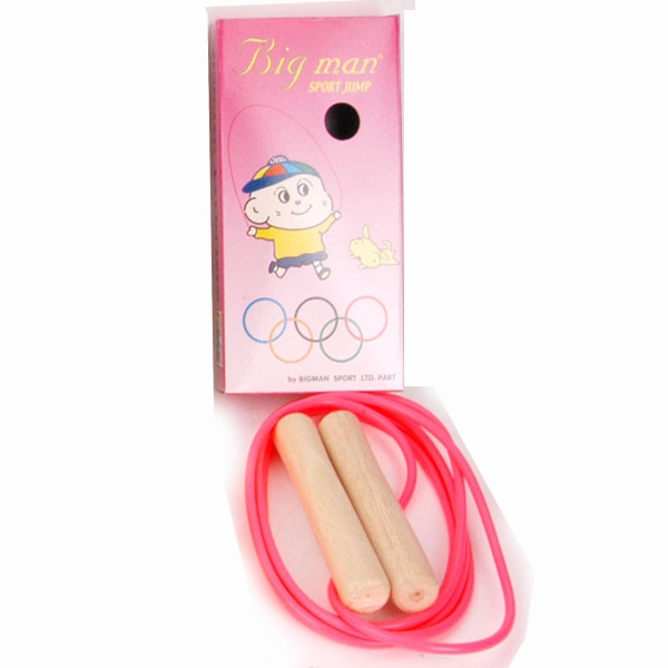 เชือกกระโดด ด้ามไม้ BIGMAN,PRO STAR ไม่มีสปริง รุ่น 002