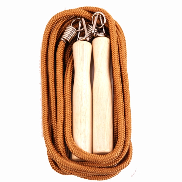 เชือกกระโดด ด้ามไม้ PRO STAR เชือกถักใหญ่ มีสปริง PSJ-909