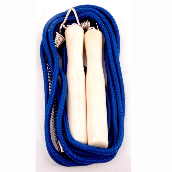 เชือกกระโดด ด้ามไม้ PRO STAR เชือกถักใหญ่ มีสปริง PSJ-909