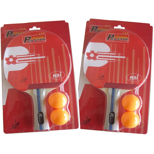 ไม้เทเบิลเทนนิส PRO STAR พร้อมลูกแบบแผง รุ่น  RB-207