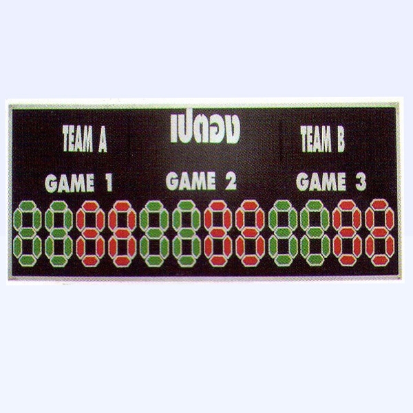 ป้ายคะแนน เปตอง PRO STAR   ( ขนาด  1.30 x 0.45 m. )