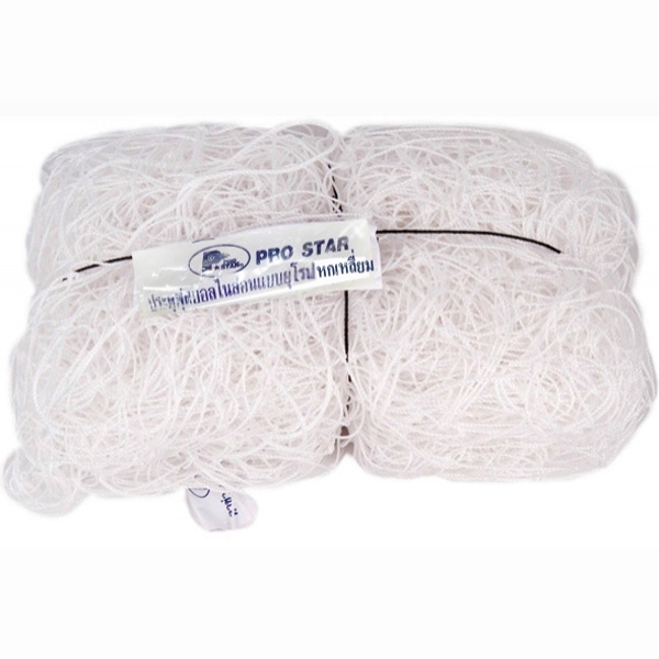 ตาข่ายประตูฟุตบอล ไนล่อนแบบยุโรป หกเหลี่ยม PRO STAR รุ่น NFB-919